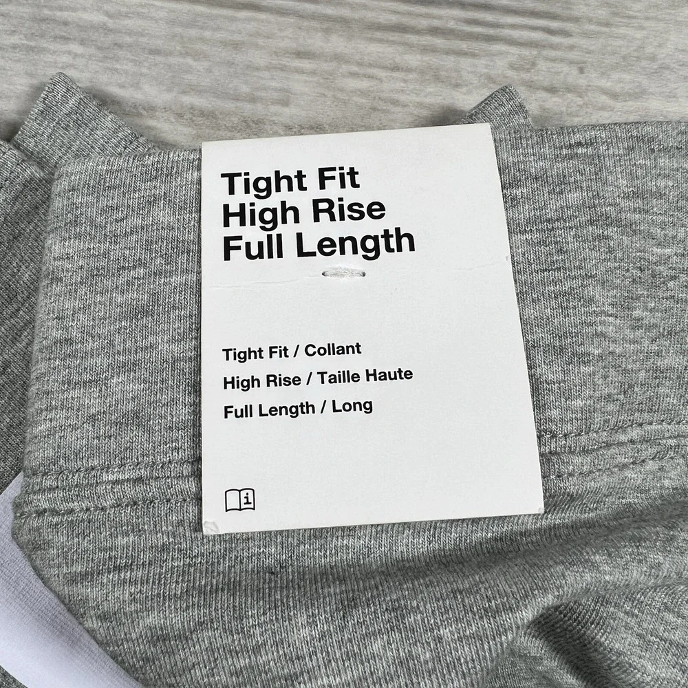 Nike Size XS Women's Sportswear High-Waisted Tight Fit‎ Gray Leggings CZ8534-063